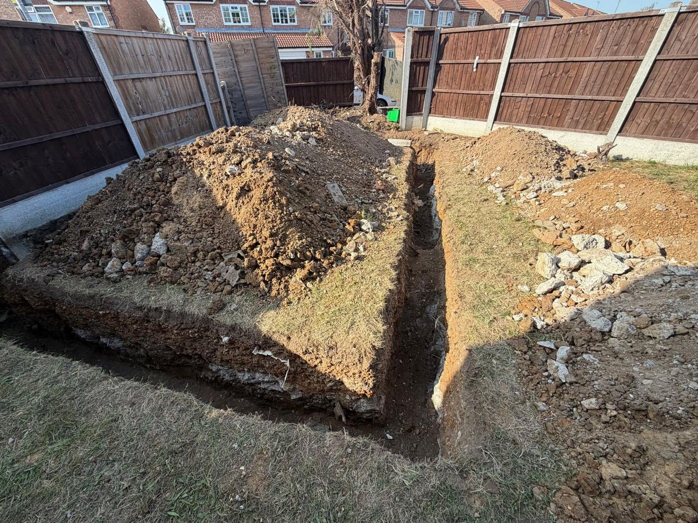 Foundation trenches excavated at South Ockendon site